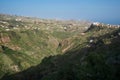 Gran Canaria canyon landscape in Moya village, Canary islands, Spain. Royalty Free Stock Photo