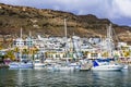 Gran Canaria holidays - beautiful Puerto de Mogan, popular tourist attraction. Canary islands Royalty Free Stock Photo
