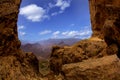 Gran canaria La culata view from Roque Nublo Royalty Free Stock Photo