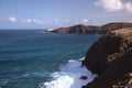 Gran Canaria, landscape of steep eroded north west coast between Galdar and Agaete municipalities