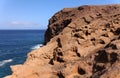 Gran Canaria, landscape of steep eroded north west coast between Galdar and Agaete municipalities