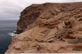 Gran Canaria, landscape of steep eroded north west coast between Galdar and Agaete municipalities