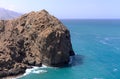 Gran Canaria, landscape of steep eroded north west coast between Galdar and Agaete municipalities