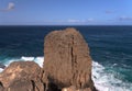 Gran Canaria, landscape of steep eroded north west coast between Galdar and Agaete municipalities