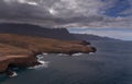 Gran Canaria, landscape of steep eroded north west coast between Galdar and Agaete municipalities