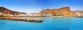 Gran canaria puerto de mogan beach Royalty Free Stock Photo