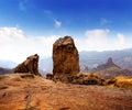 Gran canaria Roque Nublo blue sky