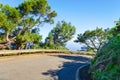 Gran Canaria s winding mountain roads. Spain. Travels. Transport. Summer rest Royalty Free Stock Photo