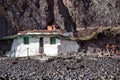 Gran Canaria, Spain - Feb 24, 2023: Puerto de Sardina - fishing village in Grand Canary. Scene with old colorful boats