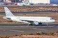 Sundair Airbus A319 airplane Gran Canaria airport Royalty Free Stock Photo