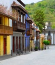 Gran Canaria Teror colorful facades Royalty Free Stock Photo