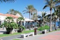 Gran Canaria, Tourist resort Meloneras Maspalomas, Boulevard El Faro Royalty Free Stock Photo