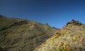 Gran Canaria, volcanic landscape of mountain valley Barranco Oscuro Royalty Free Stock Photo