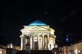 The Gran Madre Church in Turin by night