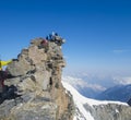 Gran Paradiso peak or summit. 4061m altitude, Italy Royalty Free Stock Photo