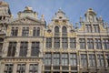 Gran Place Facades - Main Square; Brussels Royalty Free Stock Photo