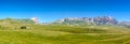 Gran Sasso mountain summit at Campo Imperatore plateau, Abruzzo, Italy Royalty Free Stock Photo