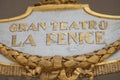 Gran Teatro la Fenice, opera house in Venice, Italy. Royalty Free Stock Photo