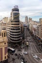 Gran Via street in Madrid