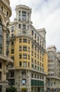 Gran Via street, Madrid Royalty Free Stock Photo