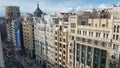 Gran VÃÂ­a Madrid panorama view from a terrace