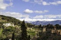 Granada Alhambra city view over Sierra Nevada Royalty Free Stock Photo