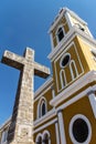 Granada cathedral view with cross Royalty Free Stock Photo