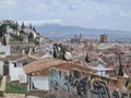 Granada city view, city skyline, albaicin, Spain , Andalucia