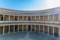 Circular Courtyard of the Palace of Charles V, Granada Royalty Free Stock Photo