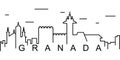 Granada outline icon. Can be used for web, logo, mobile app, UI, UX