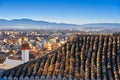 Granada skyline view from Albaicin in Spain