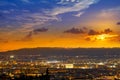 Granada skyline view from Albaicin Spain Royalty Free Stock Photo