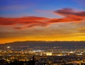 Granada skyline view from Albaicin Spain Royalty Free Stock Photo