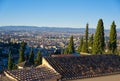 Granada skyline view from Albaicin in Spain Royalty Free Stock Photo