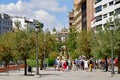 Granada; Spain - august 27 2019 : Plaza Isabel la Catolica