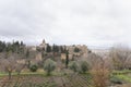 Generalife gardens and alhambra palace landscape Royalty Free Stock Photo