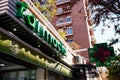 GRANADA, SPAIN - DECEMBER 24TH, 2019. Pharmacy facade in Spain. Royalty Free Stock Photo