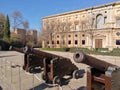 Granada, Spain, December 14, 2017: View of Castles in Alhambra Royalty Free Stock Photo