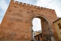 Puerta de Elvira arch gate in Granada, Spain