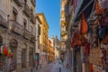 Granada, Spain - January 6, 2020: View of the building of the Basilica of Saints Justus and Pastor with street view, Andalusia Royalty Free Stock Photo