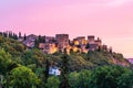 La Alhambra in sunset light