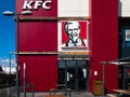 Granada, Spain, March 10, 2021. Fast food restaurant chain Kentucky Fried Chicken kfc.