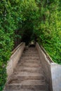 Water Stairway (Escalera del Agua) at Generalife Gardens of Alhambra - Granada, Andalusia, Spain Royalty Free Stock Photo