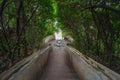 Water Stairway (Escalera del Agua) at Generalife Gardens of Alhambra - Granada, Andalusia, Spain Royalty Free Stock Photo