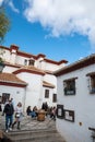 Panorama in the MIrador de San Juan neighborhood of the tourist city of Granada in 2022