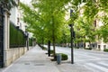 GRANADA, SPAIN, 23RD APRIL, 2020 View of the Gran Via street empty of people