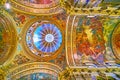 The inner dome of San Juan de Dios Basilica, on Sept 27 in Granada, Spain