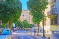 The San Juan de Dios street and Sanctuary of Our Lady of Perpetual Help, Granada, Spain