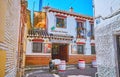 Flamenco hall in Albaicin, on Sept 27 in Granada, Spain Royalty Free Stock Photo