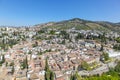 Granada Spain view of over the city Royalty Free Stock Photo